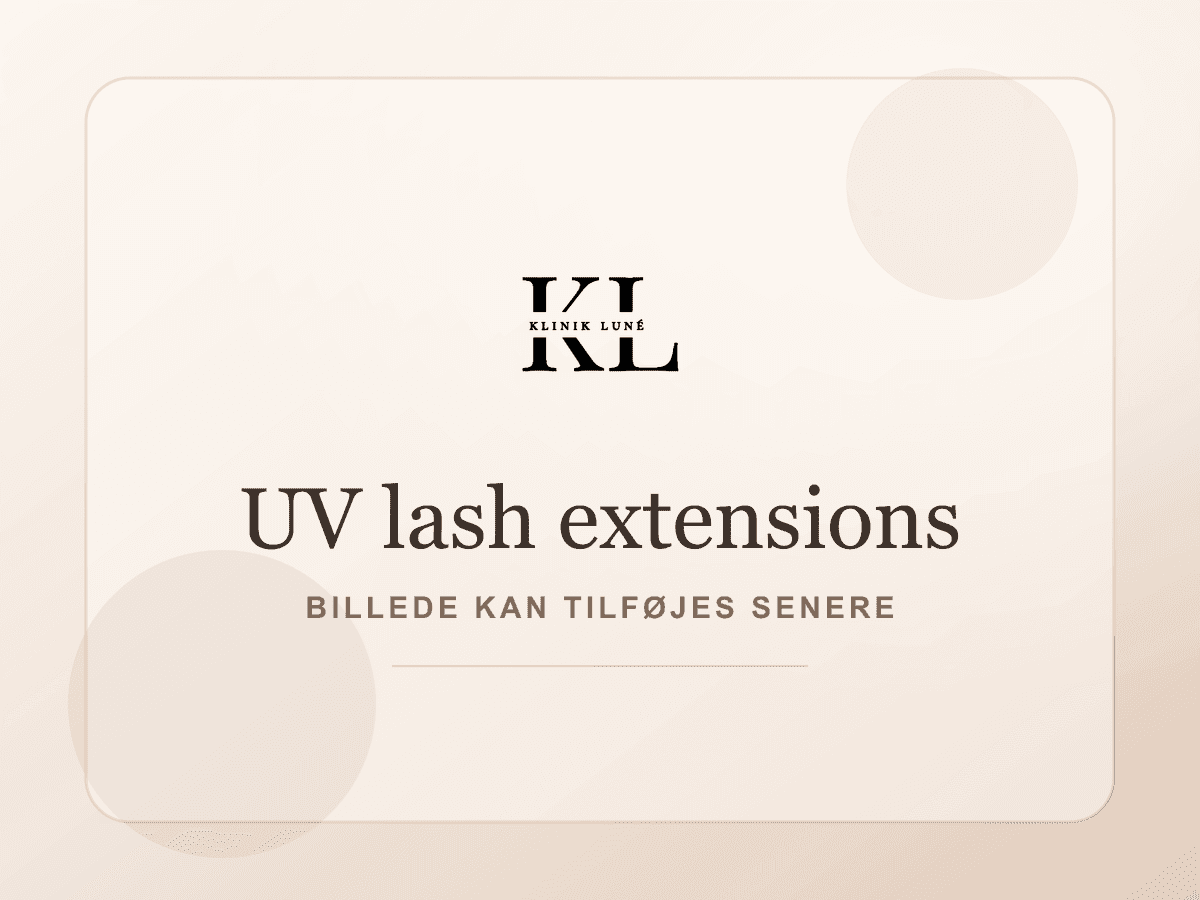 UV lash extensions hos Klinik Luné